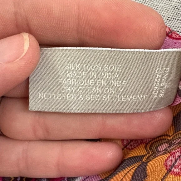 Echo Multicolor Bohemian Silk Blouse - Picture 10 of 15